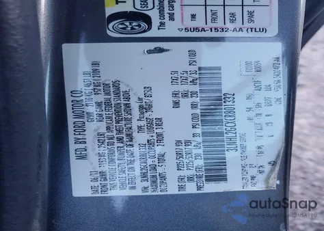 2012 Lincoln Mkz z USA, uszkodzony, nr VIN 3LNHL2GCXCR801332